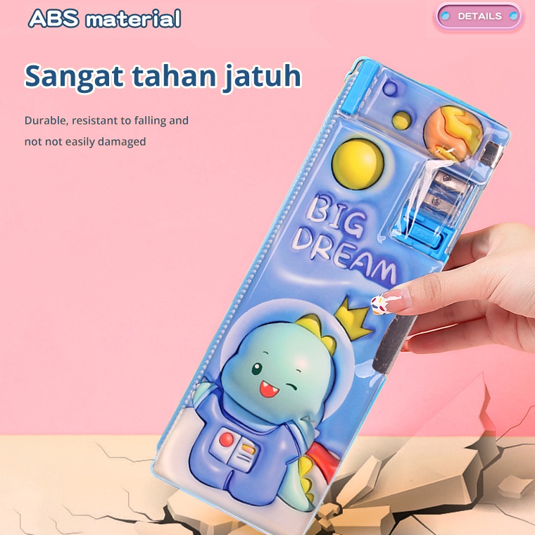 

KODE T5S Columbiatbekotak alat tulis multifungsi tempat pensil kartun siswa sekolah dasar