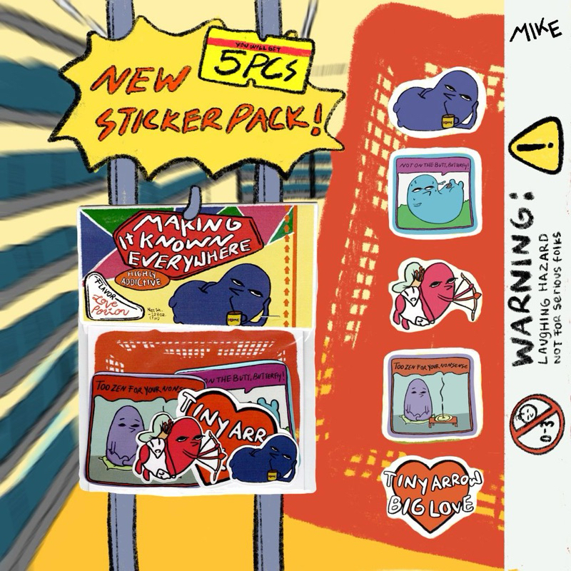 

Making It Known Everywhere (MIKE) - Love Potion Vinyl Sticker Pack