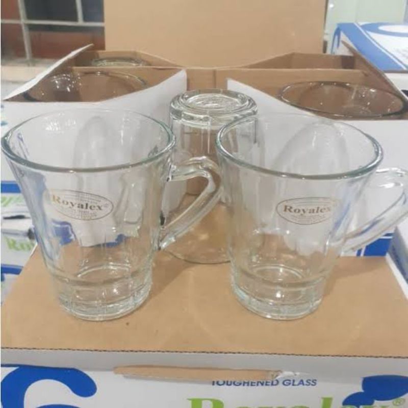Gelas Royalex Bhm - 170 ml kaca bening (setengah lusin)