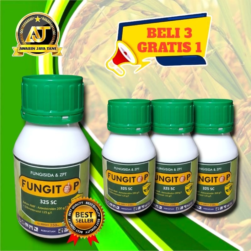 FUNGISIDA FUNGITOP 325SC 250ML BAHAN AKTIF AZOKSISTROBIN DIFENOKONAZOL