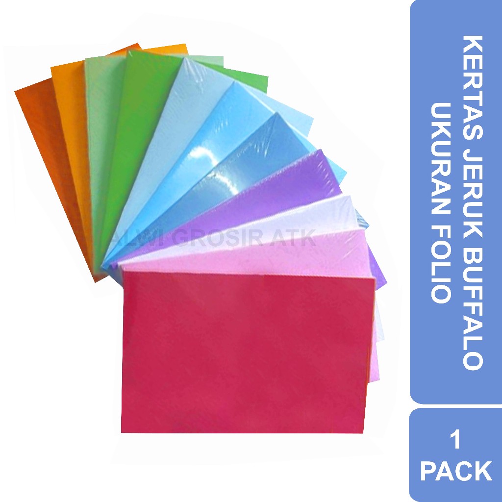 

KERTAS JERUK BUFFALO/SAMPUL JILID & KLIPING | 1 PACK (100 LEMBAR)
