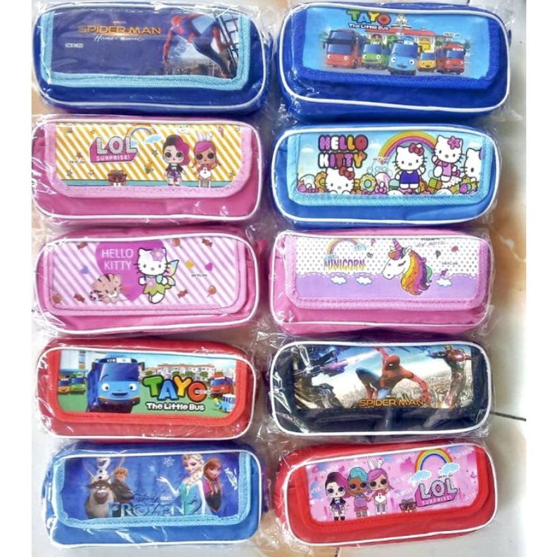 

KODE F79S Grosir 12Pcs Tepak Saku Premium Kuromi Tempat Pensil Sekolah Souvenir FREE Plastik