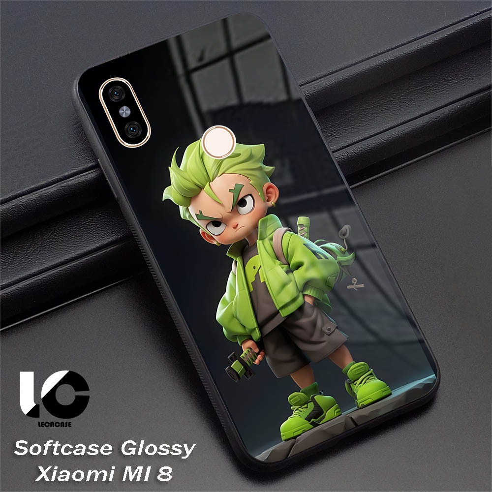 Softcase Glossy Xiaomi MI 8 |LR18| Case Kilau Xiaomi MI8 Kesing Silikon Soft Case HD Quality Leca ca