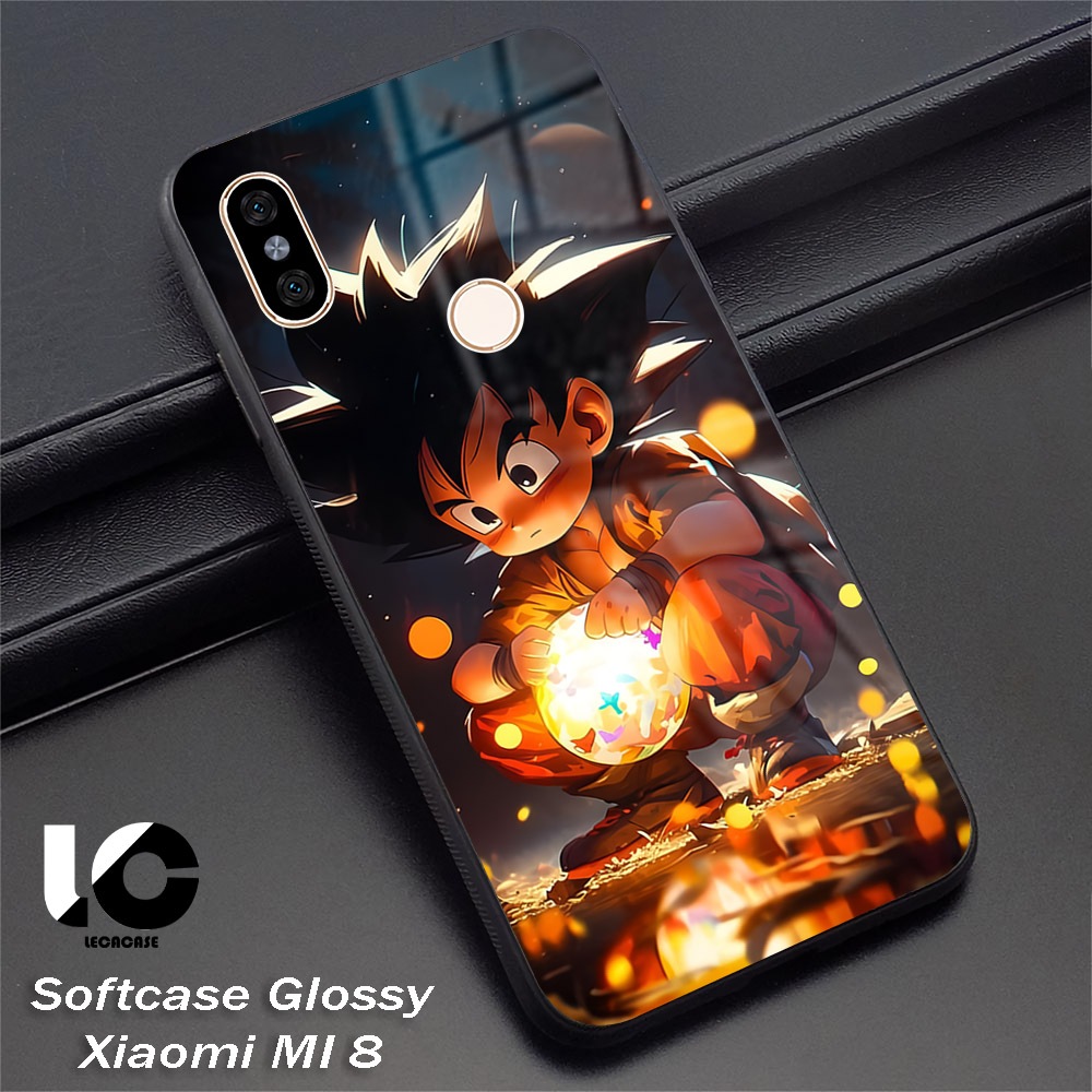 Softcase Glossy Xiaomi MI 8 |LR32| Case Kilau Xiaomi MI8 Kesing Silikon Soft Case HD Quality Leca ca