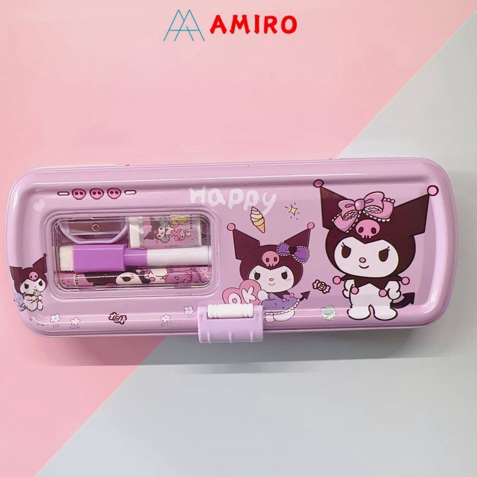 

KODE X32P Pensil Case Kaleng Rantang 3 Susun Kotak Pensil Sleting Ada ISI Tempat Pensil Kaleng White Board Karakter Lucu