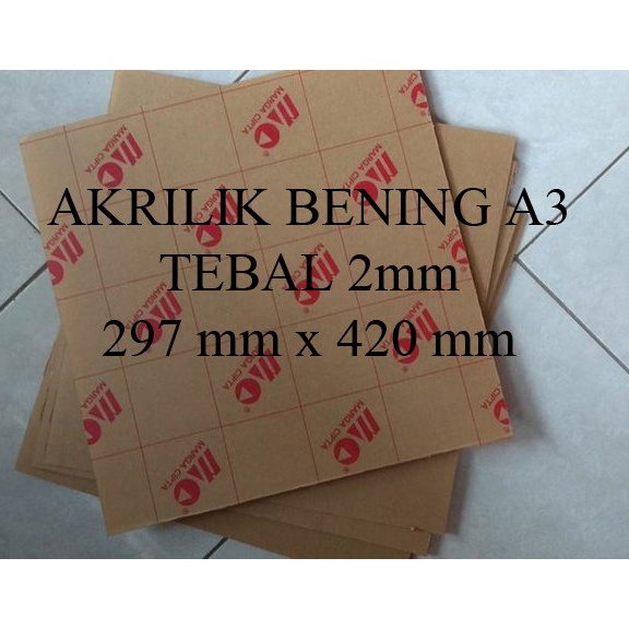 

KODE N35G Akrilik Lembaran marga cipta A3 2mm