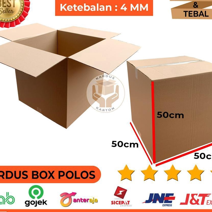 

Price Kardus Jumbo Karton Box Polos 5x5x5 Packing Pindahan