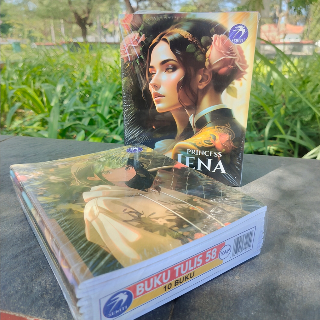 

BUKU TULIS SERITI 58 LEMBAR || 1 PACK (10pcs) || KARAKTER