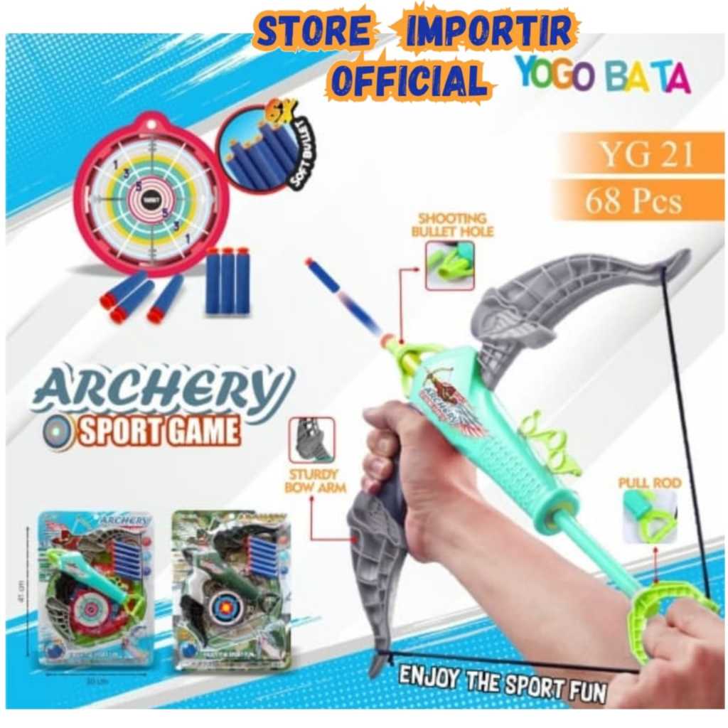 Mainan Panahan Archery Extreme Sports YG 21 Enjoy The Sport Fun | Mainan Satu Set lengkap Panah-Pana