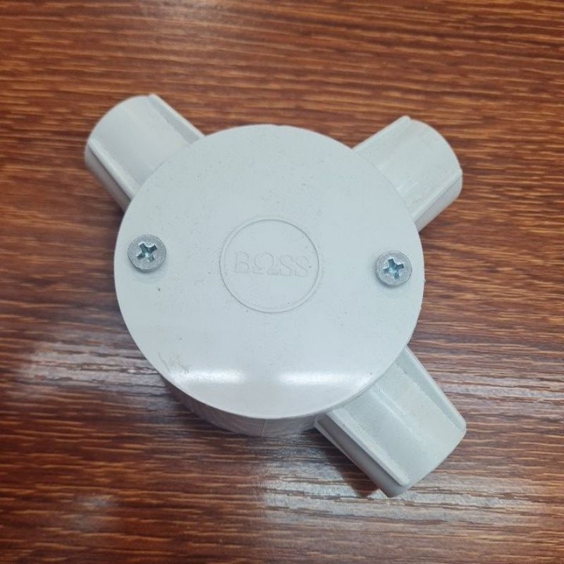 Tdus Tdos T Dus merk BOSS 20 mm putih B240 Series kotak listrik sambungan model T