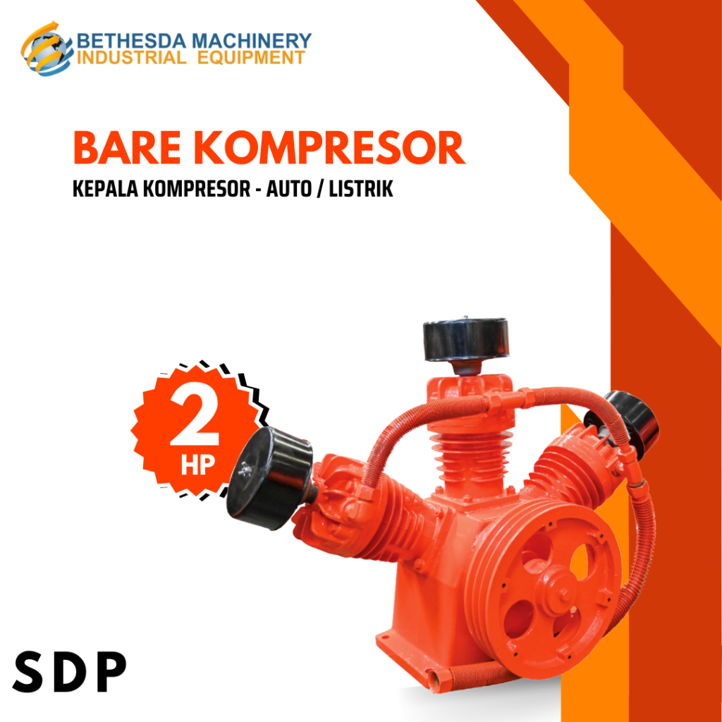SDP Bare Kompresor Listrik 2 HP Kepala Air Compressor Auto