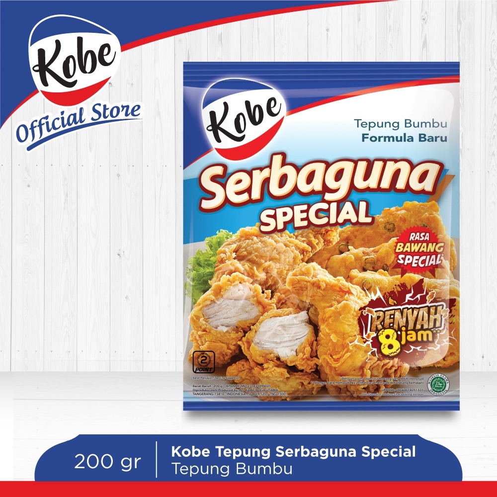 

Tepung Bumbu KOBE SERBAGUNA Rasa Bawang Spesial 70gr - 200g