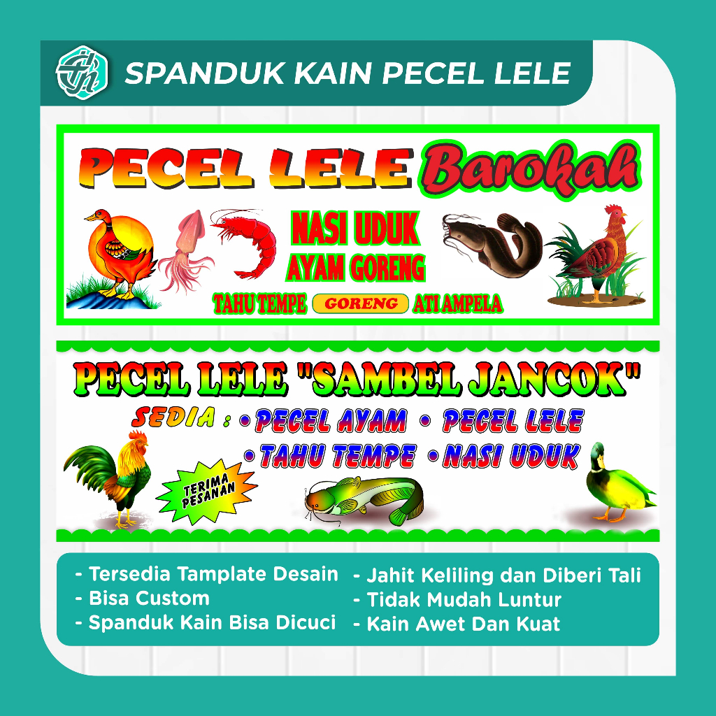 SPANDUK PECEL LELE /SPANDUK SEAFOOD/SPANDUK SUBLIM
