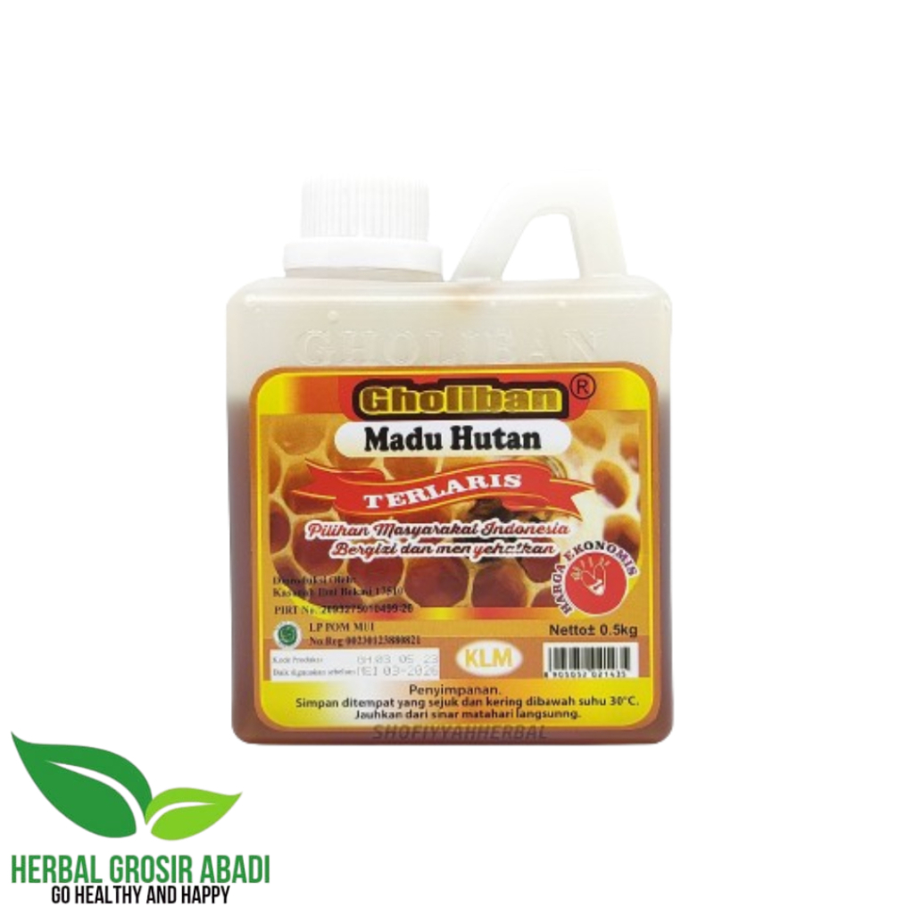 

MADU Gholiban 500gr Madu Hutan Kalimantan Diperkaya Beepolen dan Royal jelly - ORIGINAL