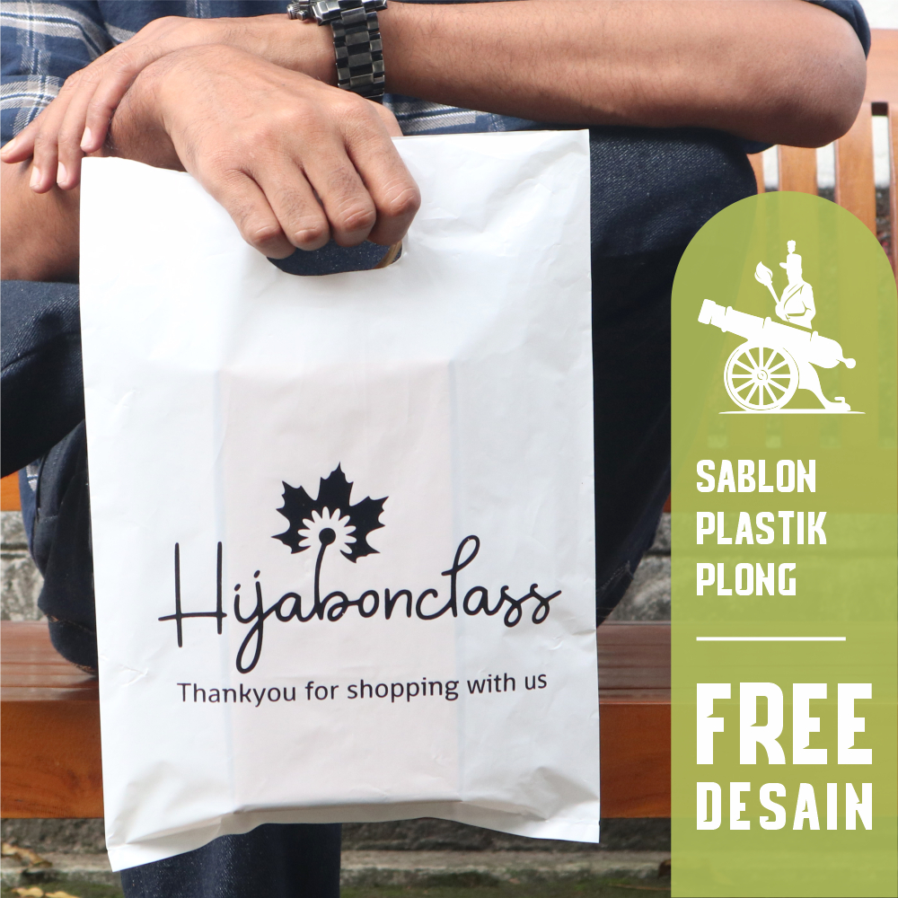 Sablon Plastik Plong | Kemasan Handphone, Makanan, Baju, Hijab, Dll. Free Desain