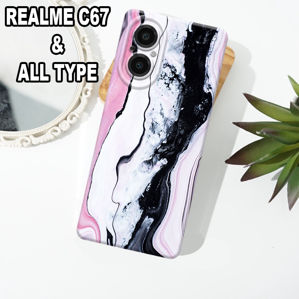 G32 - Case pro camera REALME C67 Terbaru - Silikon REALME C67 - motif PASTEL - Softcase REALME C67 -