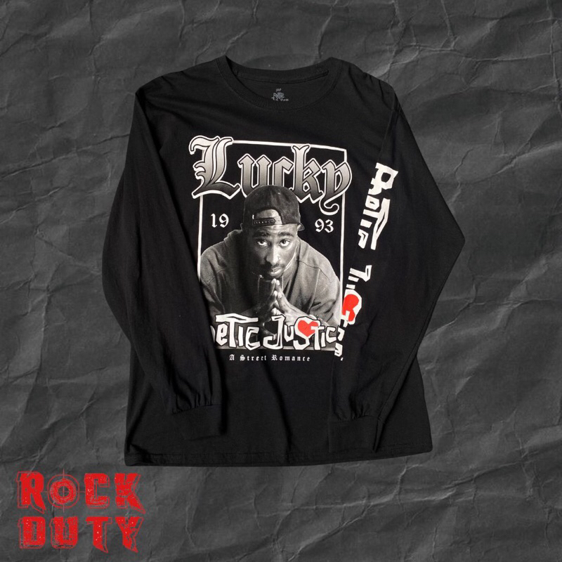 KAOS BAND TUPAC - POETIC JUSTICE LONGSLEEVE OFFICIAL MERCHANDISE