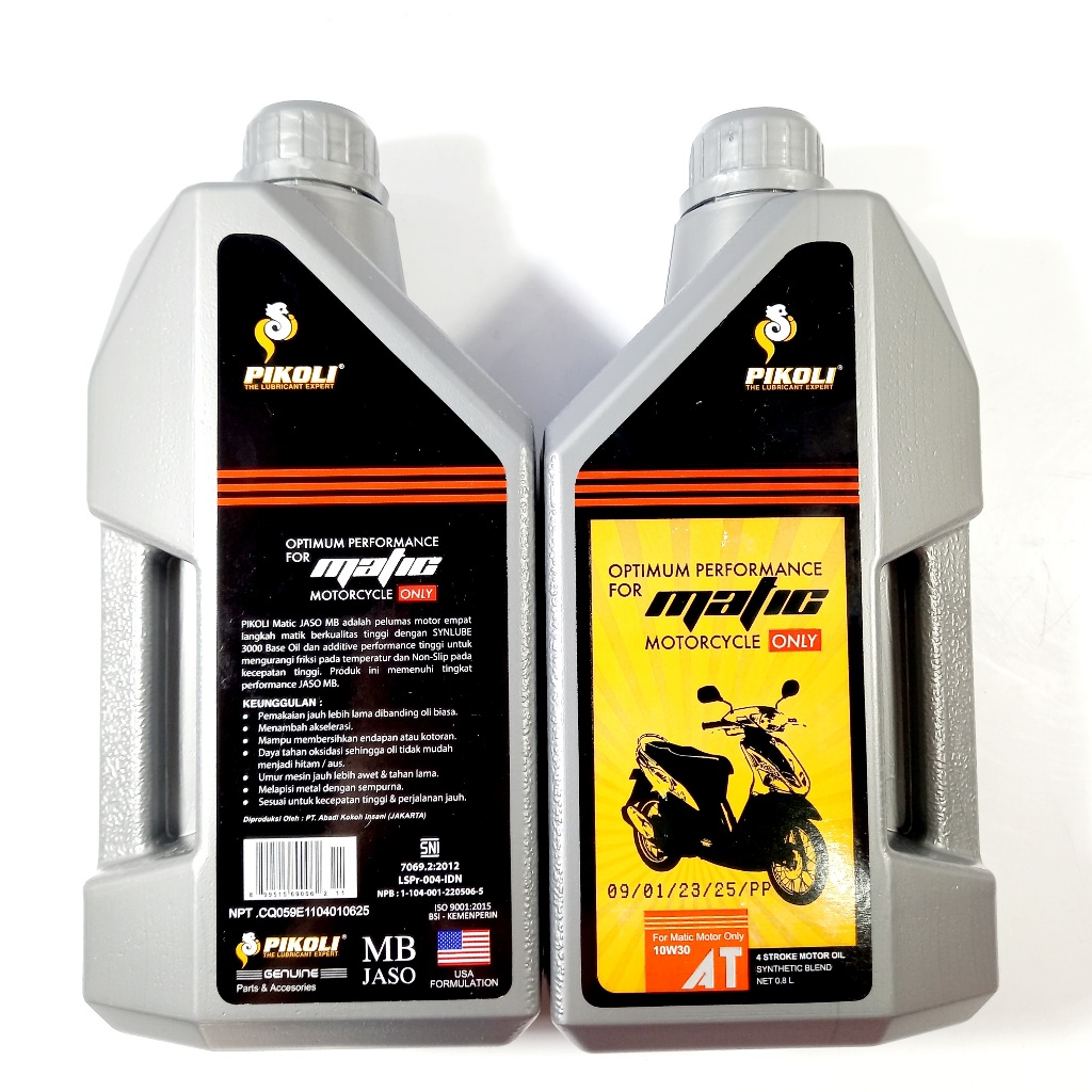 OLI PIKOLI MATIC JASO MB 800ML PIKOLI MATIK PIKOLI SCOOTER 0.8L SYNTHETIC BLEND