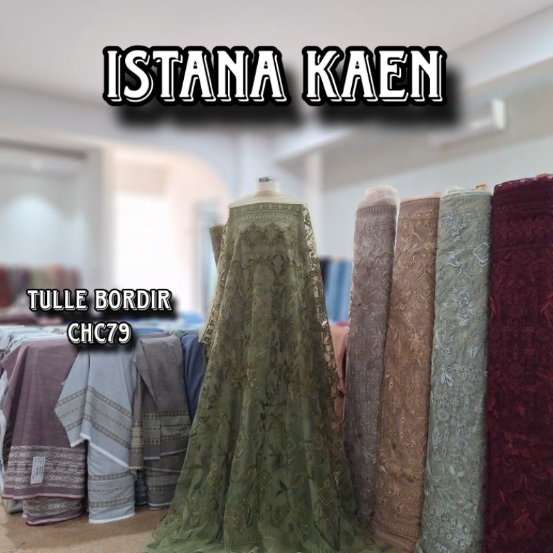 Tulle Bordir CHC79 | Tulle Bordir | Tulle Bordir Etnik | Tulle Etnik -ISTANAKAEN