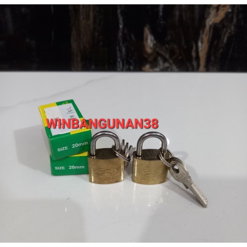 GEMBOK KUNING KECIL 20MM/GEMBOK KOPER/GEMBOK LEMARI