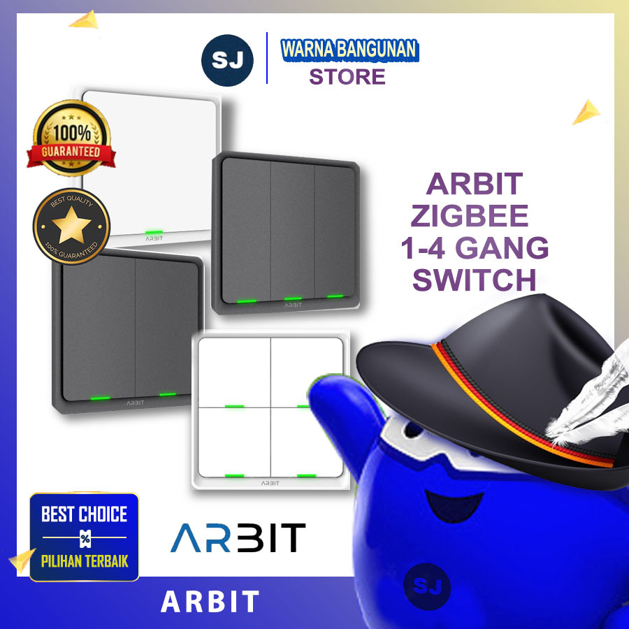 ARBIT SMART HOME ZIGBEE WALL SWITCH WITHOUT NEUTRAL LINE TUYA