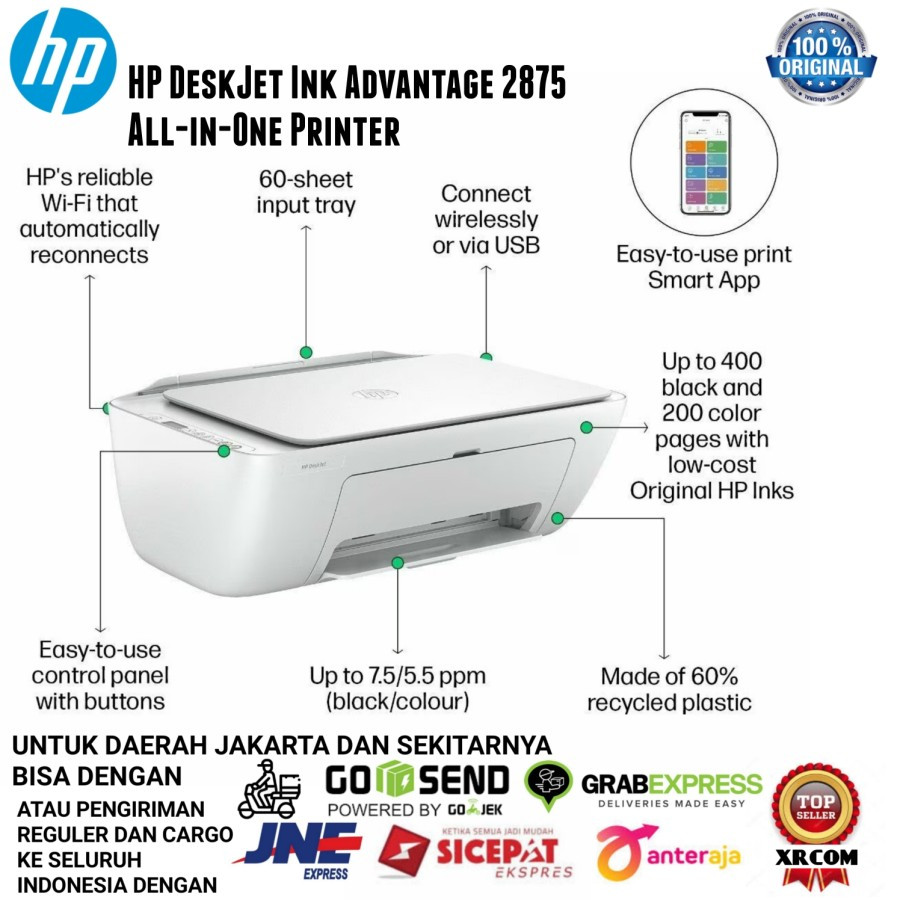 Printer hp 2875 print, scan dan copy