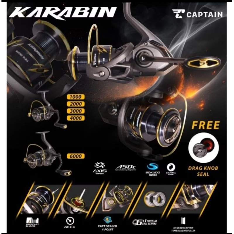 REEL PANCING CAPTAIN KARABIN 1000/2000/3000
