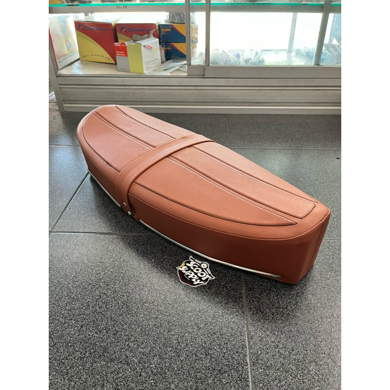 Jok Panjang Sadel Vespa Coklat Model Classic Super Sprint PX Exclusive PS VBB