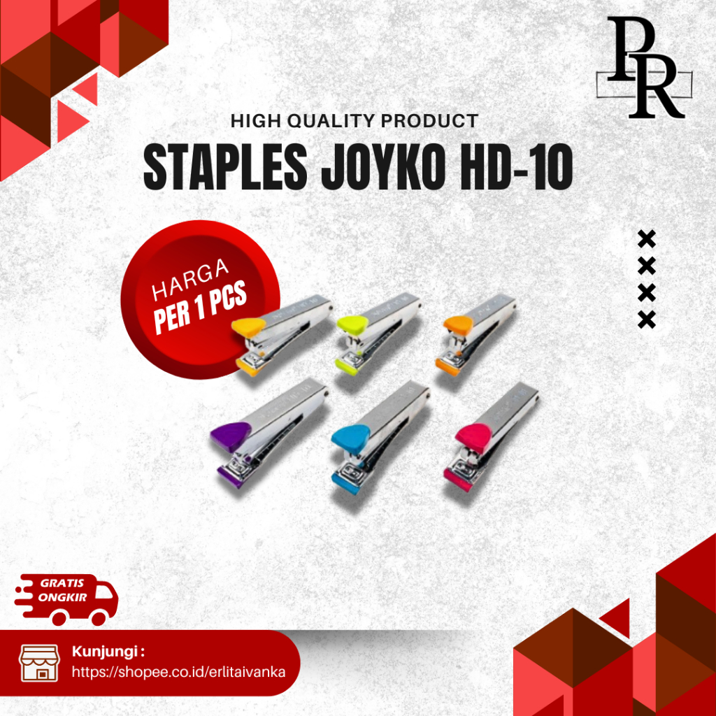 

PR-STAPLER JOYKO HD-10 STAPLES WARNA BAGUS