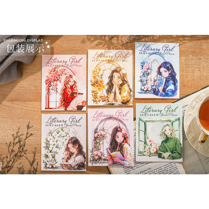 

Literary Girl Series Sticker Pack (10 pcs)