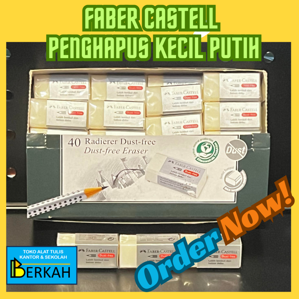 

Faber Castell Penghapus Kecil Putih Original