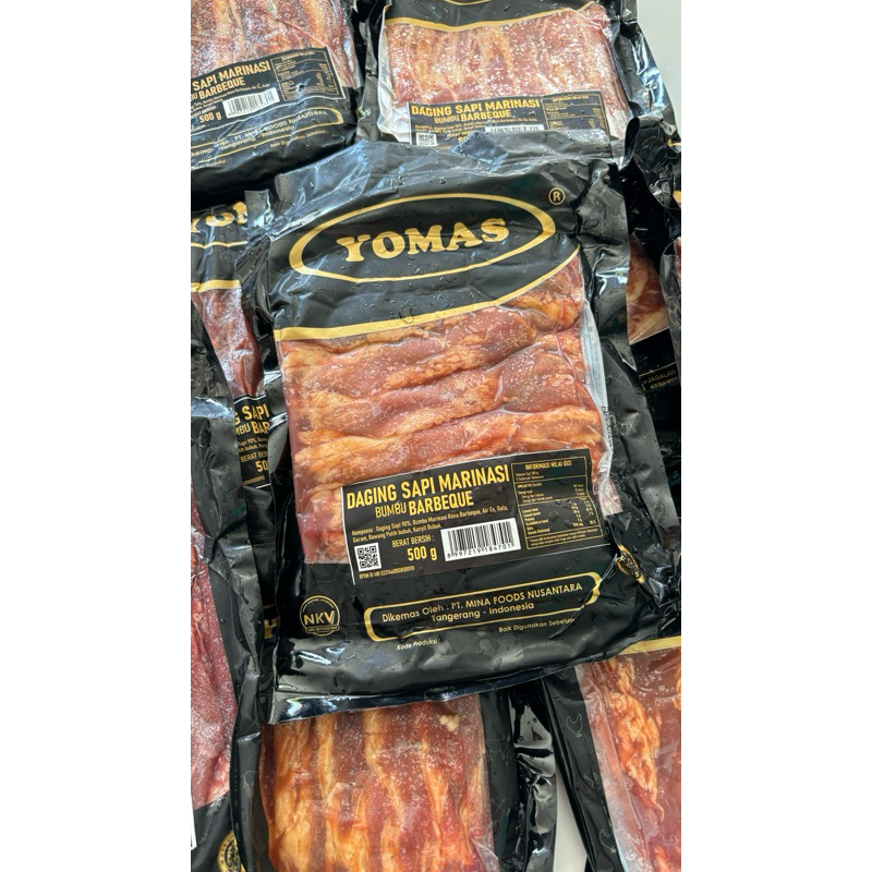 

beef Slices marinasi bbq yomas