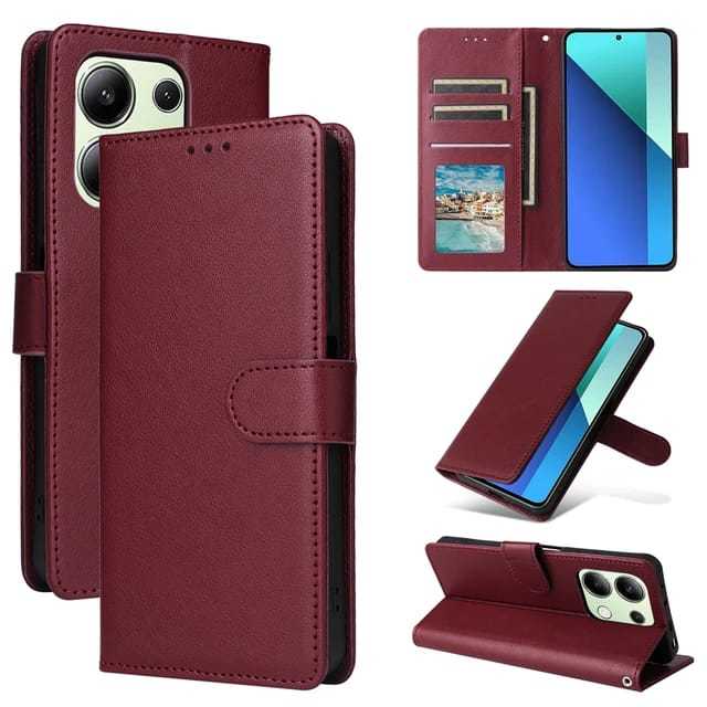 Flip Leather Wallet Case Realme C65 C67 Narzo 50a 50a Prime flip Cover Casing Dompet Kulit Realme