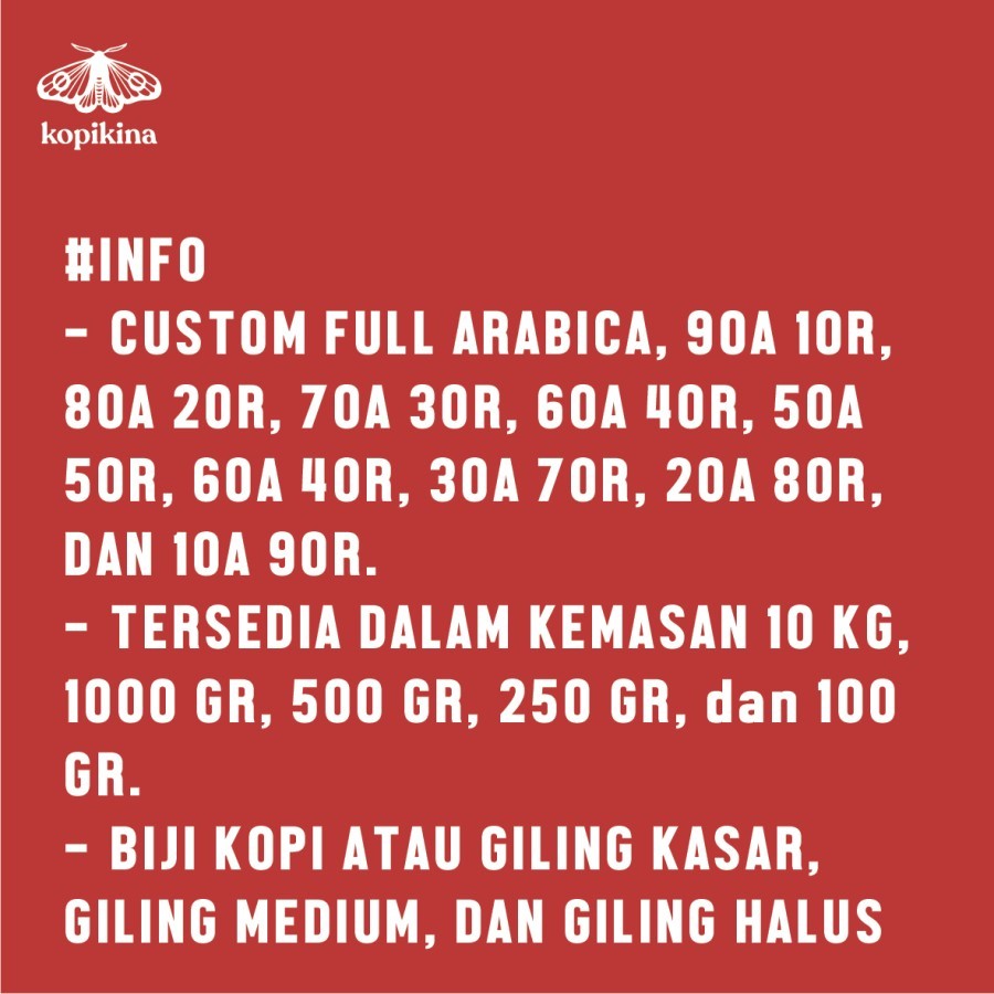 

Custom Espresso Blend Kopikina