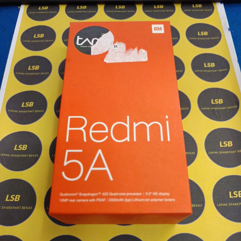 DUS BOX HANDPHONE XIAOMI REDMI 5A ORIGINAL BEKAS