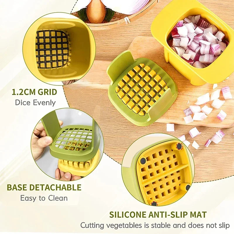 hot sale alat pemotong bawang kentang alat pengiris bawang dadu / alat pemotong kentang wortel dadu