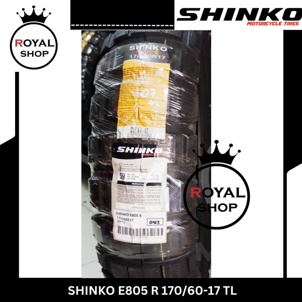 "BAN SHINKO BIGBLOCK E805 170/60-17 RING 17 BAN DUAL PURPOSE TUBELESS "