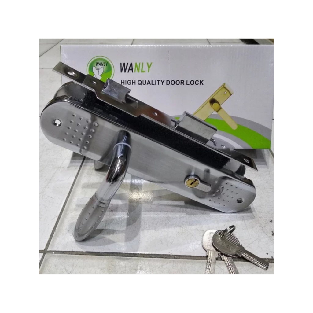 KUNCI PINTU/SLOT PINTU/PEGANGAN PINTU TANGGUNG WANLY (HARGA /SET)