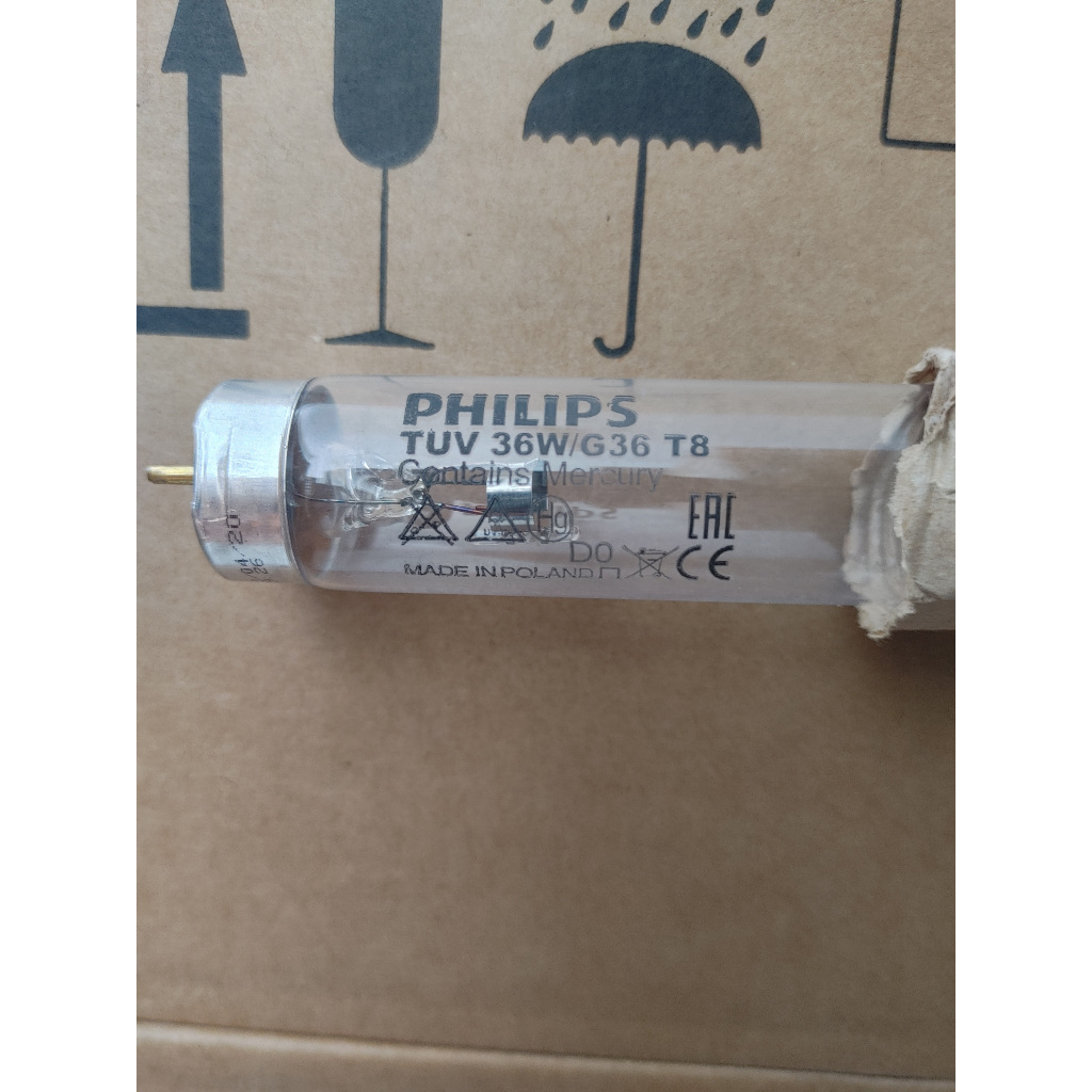 Lampu UVC Philips TMS160c 1x36W TUV SLV/6 R Sensor -  UV Germicidal Steril Anti Virus G36T8