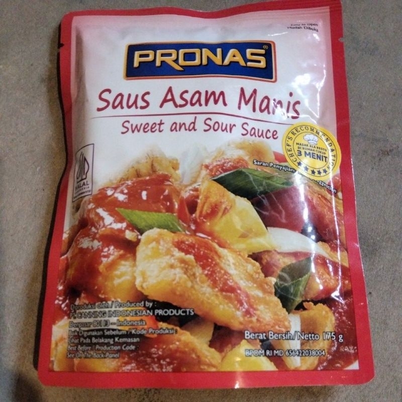 

pronas saus asam manis 175g/pronas sweet and sour sauce/sweet and sour sauce/saus asam manis/saus asam manis instan/instan sweet and sour sauce/saus pronas/pronas saus