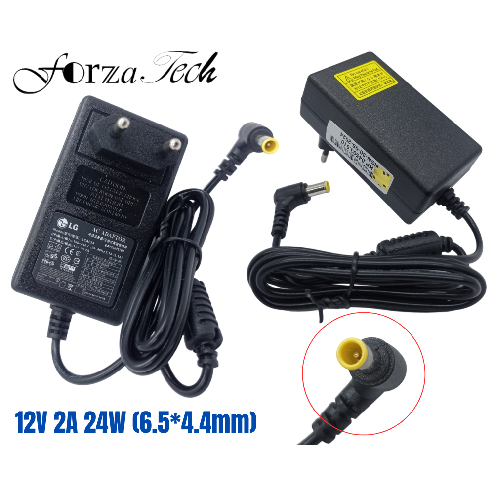 AC Charger LG LCD Monitor W1943SV E1948SX W1943SE / 12V 2A (6.5*4.4MM) NEW