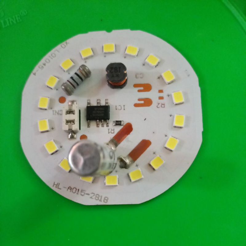 PCB 15 WATT RIJEK PABRIK MATA LED ON(untuk yg bisa service lampu)