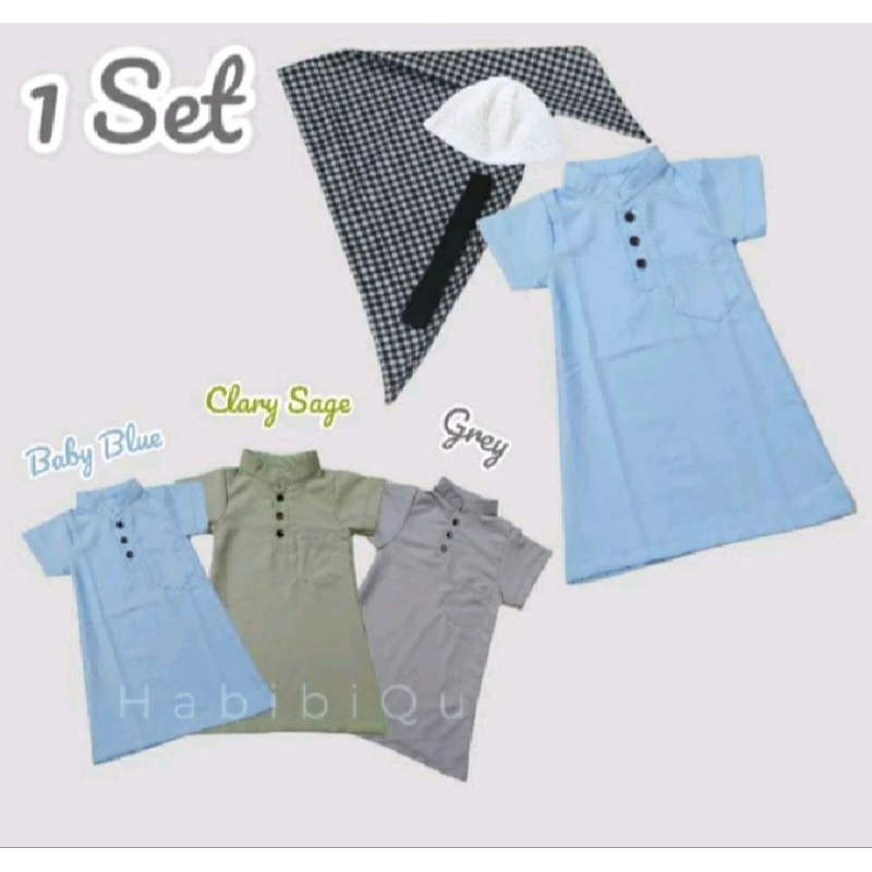 paket aqiqah,Baju koko bayi jubah polos  Turki ,set jubah aqiqah bayi sorban