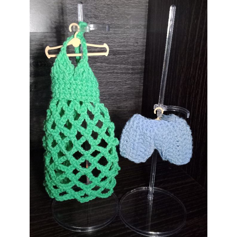 baju boneka rajut tosca jaring