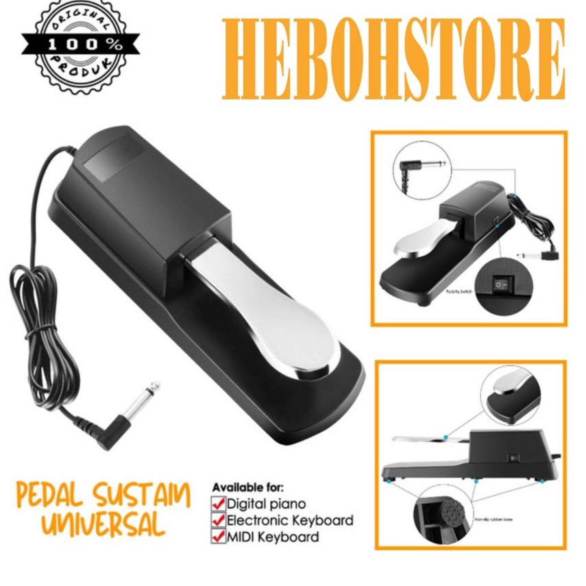 SUSTAIN PEDAL KEYBOARD UNIVERSAL ANGELET YAMAHA SUSTAIN SEMUA MEREK KODE H8B4