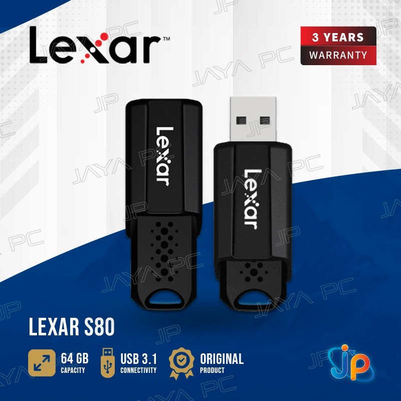 FlashDisk Lexar S80 Jumpdrive 64GB - Flash Disk 64 GB USB 3.1