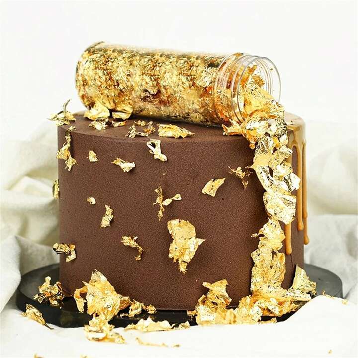 Foil Flakes Lembaran Emas Hiasan Kue (Tidak Bisa Dimakan)