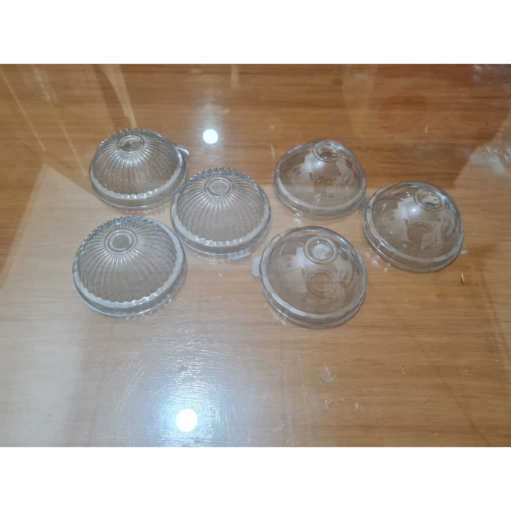 tutup gelas cembung ulir, tutup cembung polos