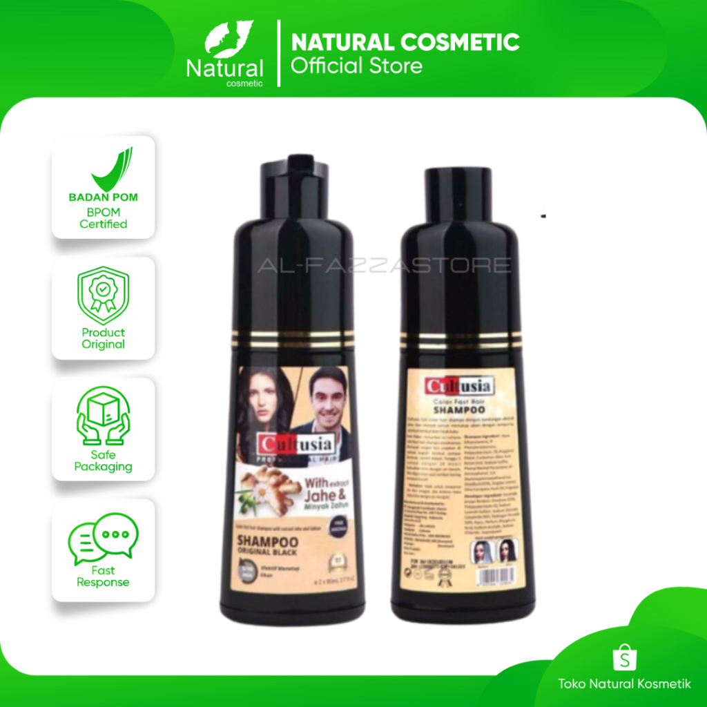 Cultusia Black Shampo  / Cultusia Shampo Black / Cultusia Shampo Original Black / Shampo Penghitam R