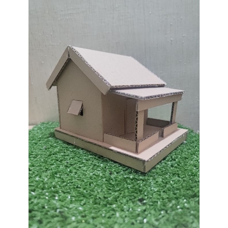 MINIATUR RUMAH ADAT BETAWI DARI KARDUS